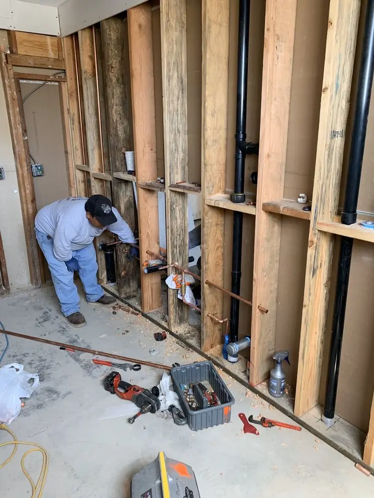 Commercial rough-in plumbing for Gas Line Repair in Espanola